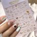 6 Sheets Heart Nail Art Stickers - 3D Self-Adhesive Valentine's Day Decals for Manicure Decoration - Buy Online on GoSupps.com
