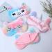 Plush Sleep Face Cover with Gradient Cartoon Design Fashionable Eye Shades for Travel and Home Use - Buy Online on GoSupps.com