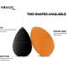 Premium Makeup Sponges Beauty Foundation blender Sponge for Applicator Foundation and Highlight Perfect for Liquid Cream and Powder Soft and Flexible(3 Orange + 3 Black) - Buy Online on GoSupps.com