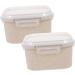 Alipis 2pcs Food Storage Organizer Microwave Crisper Fruit Containers Oat Salad Baby Microwaveable - Buy Online on GoSupps.com