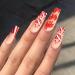Vatocu Christmas Snowflakes Glitter False Nails - Long Xmas Press On Nails for Women and Girls (24pcs) - Buy Online on GoSupps.com