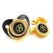 Luxury Black Pacifier with Name Initials & Chain Clips for Babies 0-18 Months | Bling Dummy & Accessories - Buy Online on GoSupps.com