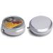 Small Travel Pill Case - Round Metal Pill Box 3 Compartment Portable Organizer for Daily & Travel - Hamster Design - Buy Online on GoSupps.com