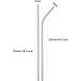 ColorStraw 50Pack Reusable Metal Straws.Ultra Long 10.5 Stainless Steel Drinking Straws in Bulk For Wholesale.265mm Long Straight Curved Metal Drinking Straws for 20/30oz Tumblers Yeti (50Pcs all bent Silver-10.5") - Buy Online on GoSupps.com
