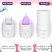 Ecoblossom Menstrual Cup Sterilizer - Automatic Steam Cleaner for Period Cups - Kills 99.9% of Germs - 1 Count - Buy Online on GoSupps.com