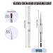 Simarro Dual-Ended Nail Design Brush - Rhinestone Handle Gel Brush & Dotting Tool for Professional Nail Art (1pc White - Buy Online on GoSupps.com