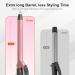 Thirtek 1-Inch Extra Long Barrel Curling Iron - Ceramic Tourmaline 450 F Fast Heat 15 Temp Settings Auto Shut-Off Dual Voltage - Rose Gold - Buy Online on GoSupps.com