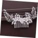 FRCOLOR 1pc Flower Leaf Comb Pearl Clips for Hair Wedding Headpiece Bride Hair Accessory Pearl Wedding Hair Accessories Bridal Headpiece Womens Hair Clips Hairpin Woman Alloy Fashion White - Buy Online on GoSupps.com