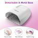 Professional Cordless UV LED Nail Lamp - 126W Quick Drying & 4 Timer Settings | Rechargeable Nail Dryer (White) - Shop Internationally - Buy Online on GoSupps.com