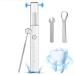HassoKon Teeth Cleaning Kits with 4 Adjustable Modes 4 Cleaning Heads(White)