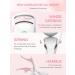 Heated Eyelash Curler - Rechargeable & Fast Preheat 3 Heating Modes for Natural Curled Lashes - Electric Eyelash Curler in White - Buy Online on GoSupps.com