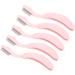 Stainless Steel Teeth Eyebrow Brush for Defining Lash Brow Makeup Applicator with Ergonomic Curve Handle Portable Design for Travel - Buy Online on GoSupps.com