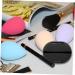 Mikinona 1set Powder Puff Storage Box Make up Travel Egg Rack Silica Gel Black 20X4.8CM - Buy Online on GoSupps.com
