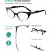 Eyekepper Cateyes Women's Reading Glasses - Black-Transparent 0.75 | Stylish & Comfortable Eye Care - Buy Online on GoSupps.com