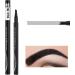 4 Tip Eye Brow Pencils Smudge-Proof Brow Pencil with 4 Forks Daily Eyebrow Makeup Supplies for Home Working Dating Traveling Gathering Jpsdows 3# Black - Buy Online on GoSupps.com
