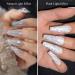Supwee 10ml Reflective Glitter Gel Nail Polish - Silver Sparkling Diamond Soak Off UV Gel - Buy Online on GoSupps.com
