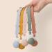 Silicone Pacifier Clip Set of 2 - BPA Free Teether Toys for Boys and Girls - Blush - Buy Online on GoSupps.com