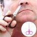 IOIUSKKU Nail Cuticle Nippers Stainless Steel Scissors Eyebrow Trimmer Trimming Tool Gradient Pink - Buy Online on GoSupps.com
