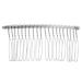 Beatifufu 20 Clear Hair Clips Metal Hair Leather Lighter Pouch Hair Jewelry Hair Accessories for Women Wedding French Twist Side Comb Metal Wide Veil Combs for Brides Wire Headband Chic Miss