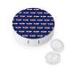 Heart Colorado Round Case For Contact Lens Kit Storage Box with Mirror Printed