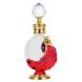 Angoily 1pc Peacock Essential Oil Bottle Dropper Bottle Liquid Holder Perfume Dropper Gold Decor Arabian Perfume Oil Middle Eastern Decor Liquid Bottle Red Container Glass Travel