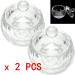 2Pcs Round Crystal Glass Dappen Dish for Nail Art Acrylic Liquid Powder Dappen Dish Glass Crystal Cup Glassware Tools - Buy Online on GoSupps.com