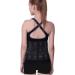 Lower Back Support Waist Trainer Belt | Breathable Lumbar Corset for Pain Relief & Exercise | Adjustable XXL Black Waist Trimmer - Buy Online on GoSupps.com