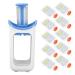 Baby Puree Maker ABS Material Baby Food Masher Highly Durable Easy to Clean High Efficiency with Pouches for School for Camping for Home(blue)