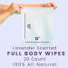 HyperGo Full-Body Rinse-Free Bathing Wipes - Lavender 20 Count - Hypoallergenic & Biodegradable - All Natural Refreshing Wipes for Post Workout, Camping, Travel - X-Large Size 12x12 - Pack of 1 - Buy Online on GoSupps.com