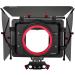 Camshade Video Matte Box for Lenses Upto 105mm Diameter. Top, Extendable Side Flags & Knicker-Complete Protection from Flares. 4x4 Filter Holder, 15mm Rod Adapter & Tool-Less (MB-CMS)