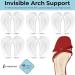 Arch Support Insoles for Plantar Fasciitis Relief - Self-Adhesive Flat Foot Inserts | 5 Pairs Transparent Orthopedic Foot Comfort - Buy Online on GoSupps.com