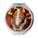 Mirror makeup mirror animal close up horse pocket mirror portable mirror