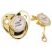 Luxury Golden Rhinestone Pacifier for Newborns | Bling Baby Pacifier (6-18 Months) - Buy Online on GoSupps.com