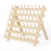 HAITRAL 60-Spool Thread Rack  Wooden Thread Holder Sewing Organizer for Sewing  Quilting  Embroidery  Hair-braiding