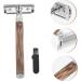 Frcolor Bamboo Safety Razor Set for Women & Men | Manual Razor with Wooden Handle for Mustache & Facial Hair - Buy Online on GoSupps.com