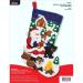 Bucilla Felt Stocking Applique Kit  18  Santa Black Bear Cabin