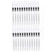 BIUDECO 48 Pcs Eyeliner Pencil White Brow Mapping Pencil Eye Line Pencils Liquid Eyeliner Woman Wooden Pole