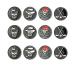 GOLTERS Golf Ball Markers Assorted Patterns Value Pack of 12 Golf Gifts Golf Cap Clips and Divot Repair Tools Partner Accessories Sets for Men Women Golfer Black