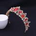 Frcolor Rhinestone Queen Crown Tiara Headband for Women - Red Wedding Tiara - Buy Online on GoSupps.com