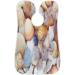 Beard Bib Apron for Men - Non-Stick Waterproof Hair Catcher & Grooming Cloth | Seashell Pattern - Buy Online on GoSupps.com
