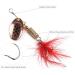 10PCS Spinner Lures Metal Bait Sequins Spinner Fishing Lures Fishing Lures Fishing Accessories Fishing Spinners Lifelike Fishing Bait Crankbaits Set for Outdoor Fishing Red - Buy Online on GoSupps.com