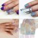 Kedejin Nail Stickers 24 Sheets DIY Nails Stamping Template Nail Stickers Irregular Grid Stencil Reusable Nail Art Vinyls Hollow Stickers - Buy Online on GoSupps.com