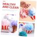 Buy 2pcs Cartoon Ice Cream Bath Balls - Soft Bath Loofah Sponges | Perfect for Men & Women | Fun Shower Puff for Relaxing Cleansing - Buy Online on GoSupps.com