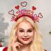 Vatocu Light Up Heart Headband Led Valentine's Day Headpiece Luminous Sequins Heart Hair Accessories for Holiday Wedding Party Gift - Buy Online on GoSupps.com