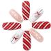 Christmas False Nails Snowflake Press on Nails Elk Stick on Nails Red Long Fake Nails Full Cover Nails Tips 24pcs for Women and Girls With solid glue nail lamp (Size : 9) - Buy Online on GoSupps.com