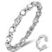 Vicmag Lymphatic Drainage Magnetic Bracelets for Women Titanium Steel Brazaletes Ultra Strength Magnetic Adjustable with Removal Tool and Gift Box (Silver Heart Crystal)