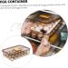 Hohopeti Box Egg Carton to go Food containers with lids Egg Dispenser Egg Tray Carrier Household re-usable - Buy Online on GoSupps.com