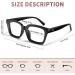 Miyya 6 Pack Fashion Reading Glasses for Women | Blue Light Blocking Anti UV Oversized Square Readers with Spring Hinge | 6 Pack Mix 2.0 x - Buy Online on GoSupps.com