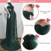 FEOYA Green Maxi Maternity Dress with Lace for Pregnant Women - Perfect for Photography, Strapless Gown with Split Front - Full-Length Chiffon Elegance - Buy Online on GoSupps.com