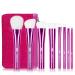 Makeup Brush-8Portable Pink Synthetic Hair Make Up Brushes Set-Beginner Makeup Tool-Powder Sculpting Eyeshadow Pens